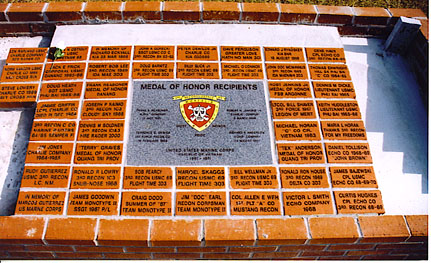 47 bricks on memorial